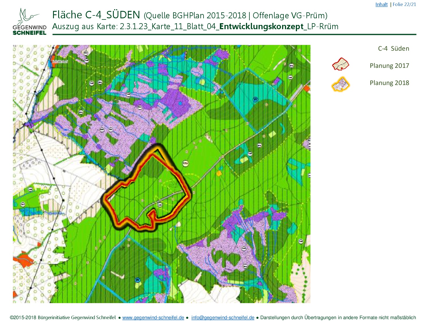 FNP Schneifel C1 C4 BiGWS C2018 (22 22) (Karte 11 04 Entwicklungskonzept)